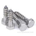 Stainless steel316 Hexagon head wood screws DIN571